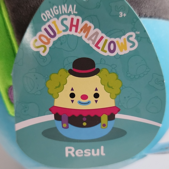 RESUL 🤡 Blacklight Clown Original Squishmallows by Kelly Toy ☆》NW - Picture 3 of 7